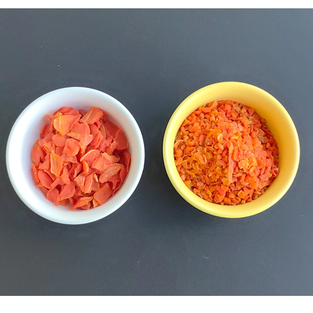 Cenouras secas 100% naturais para vegetais
