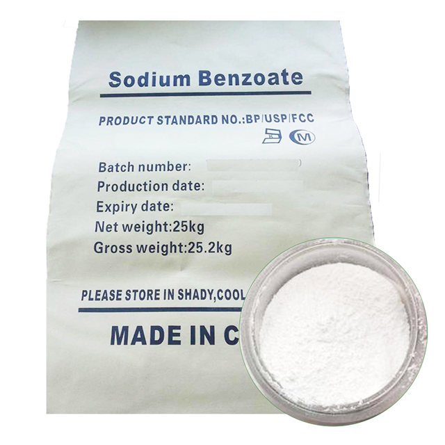 Benzoato de sódio comestível USP em refrigerantes na função de molho