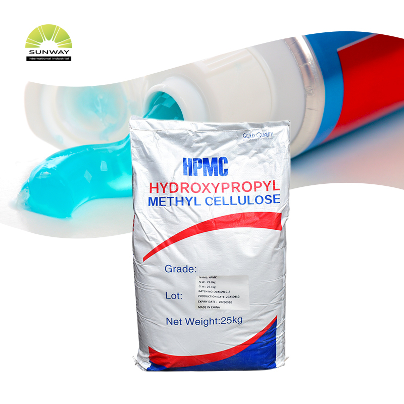 SUNWAY Pó branco Hidroxipropilmetilcelulose HPMC 150000-200000 viscosidade