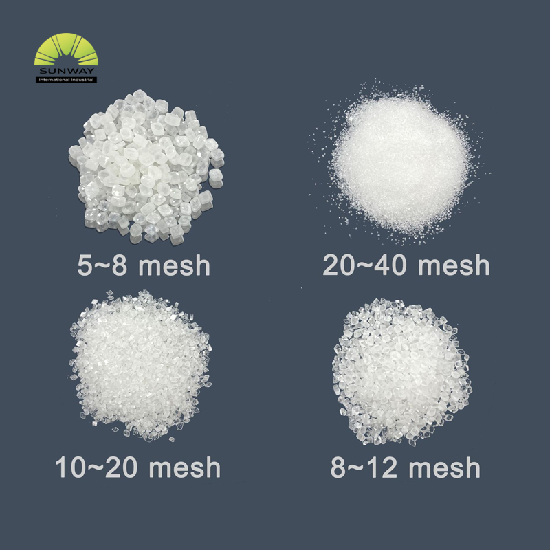 SUNWAY Fabricante Spot Supply Sacarina de sódio 8-12 malha granular de qualidade alimentar adoçante de sacarina de sódio em pó