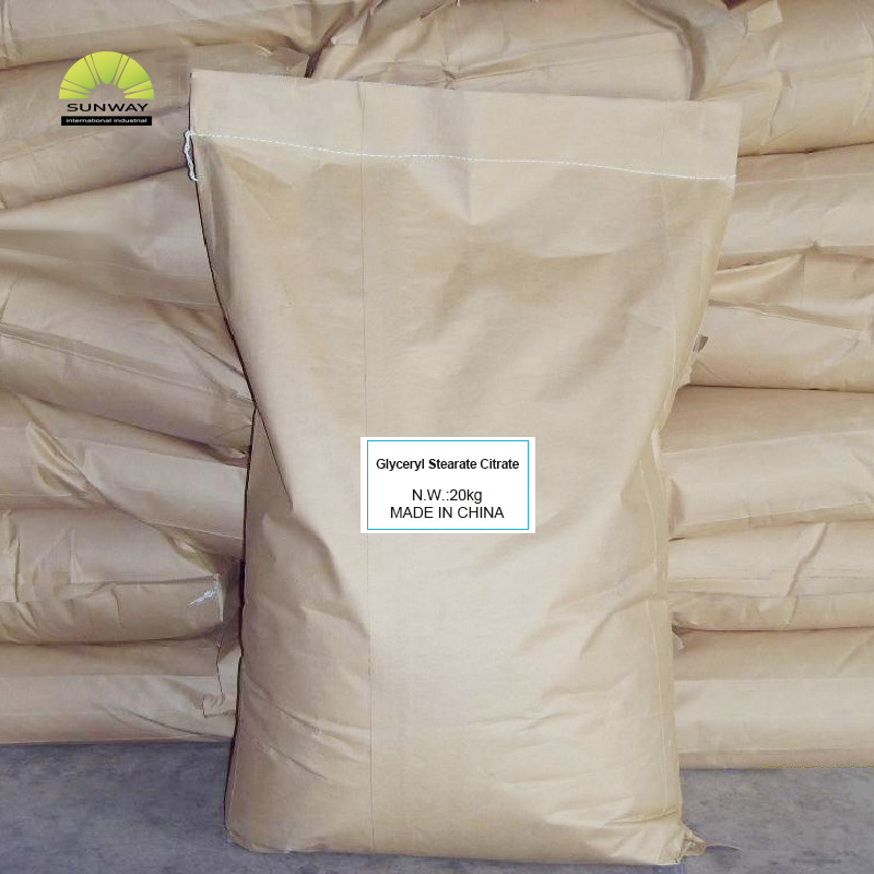 Emulsificante de grau cosmético premium 100% citrato de estearato de glicerila CAS 55840-13-6 para maquiagem