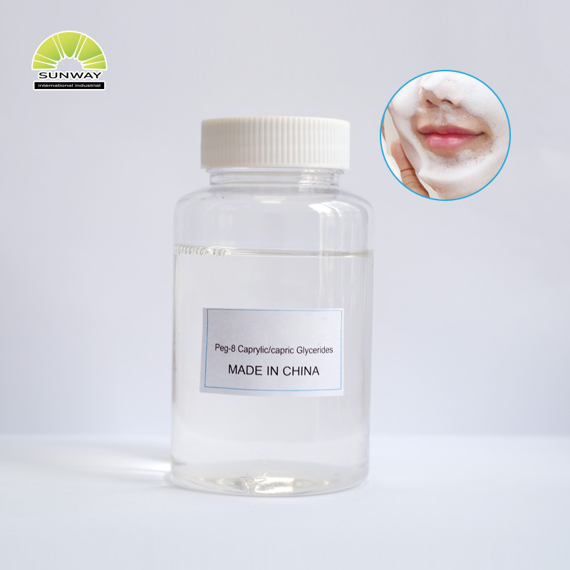 Fornecimento diário de matéria-prima química da fábrica: PEG-8 Caprílico/Cáprico Glicerídeos