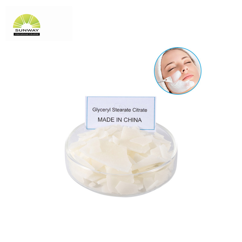 Emulsificante de grau cosmético premium 100% citrato de estearato de glicerila CAS 55840-13-6 para maquiagem