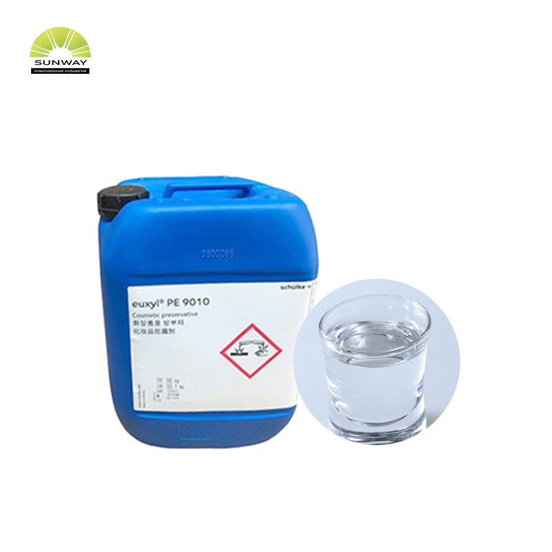Conservante de grau cosmético, 25 kg/tambor, fenoxietanol líquido e etilhexilglicerina PE9010