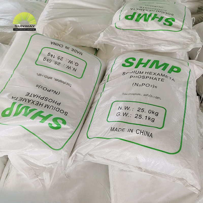 SUNWAY Aditivos alimentares Hexametafosfato de sódio SHMP usado em alimentos e bebidas