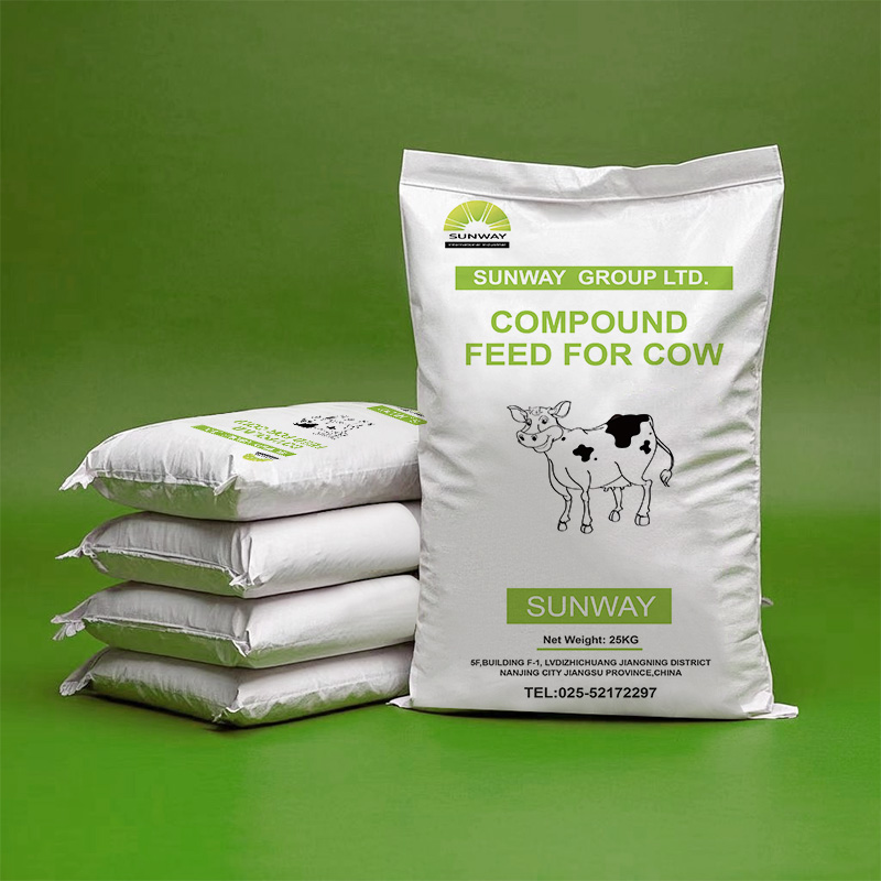 Sunway Custom Make Pré-misturas de ração animal de alta eficiência suplementos alimentares 25kg/saco para vaca