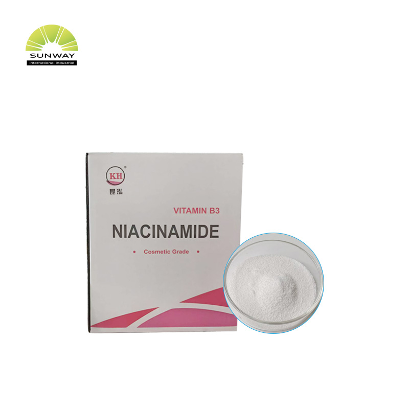 Fornecimento direto da fábrica de matéria-prima cosmética: Niacinamida (Vitamina B3) em pó para sérum clareador