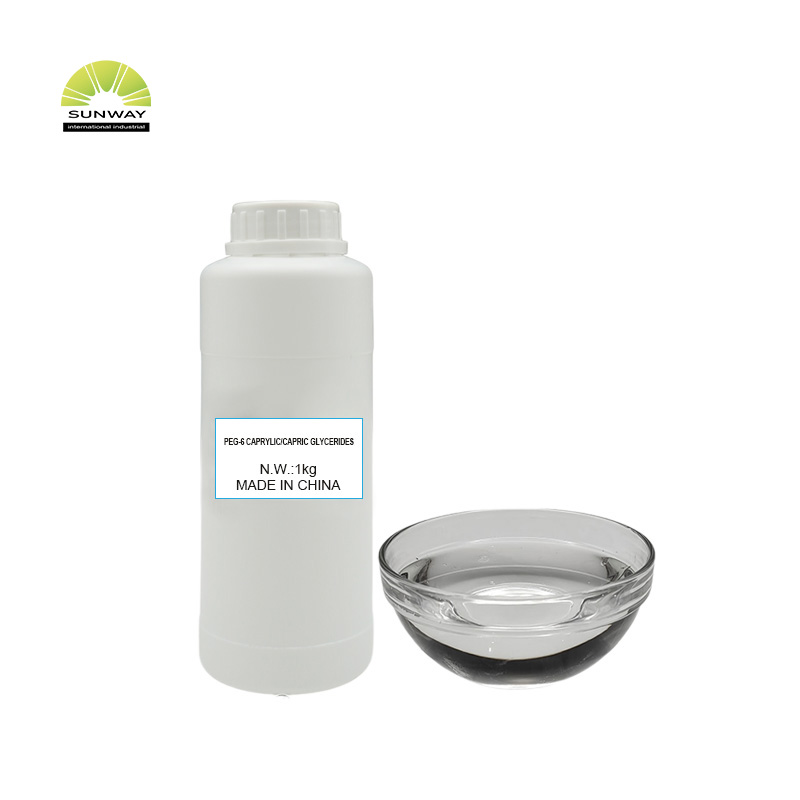 Agente cosmético para cuidados com a pele, suplemento, estabilizador emulsificante, Peg-6 Caprylic/Capric Glycerides, fornecido diretamente da fábrica.