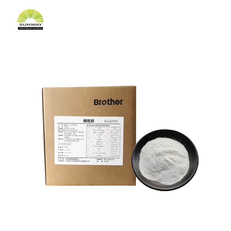 Fornecimento direto da fábrica de matéria-prima cosmética: Niacinamida (Vitamina B3) em pó para sérum clareador