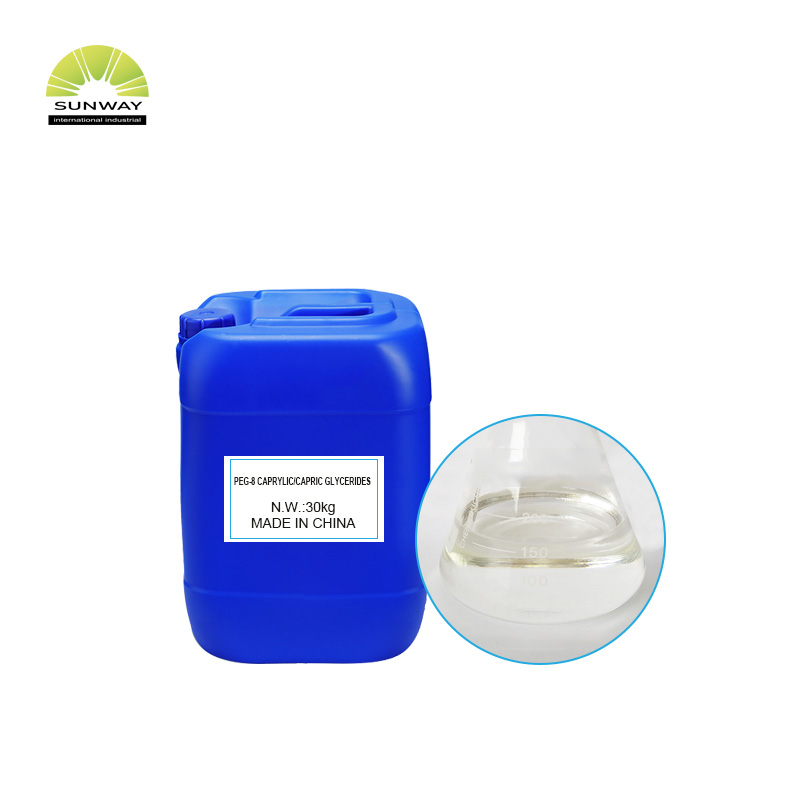 Fornecimento diário de matéria-prima química da fábrica: PEG-8 Caprílico/Cáprico Glicerídeos