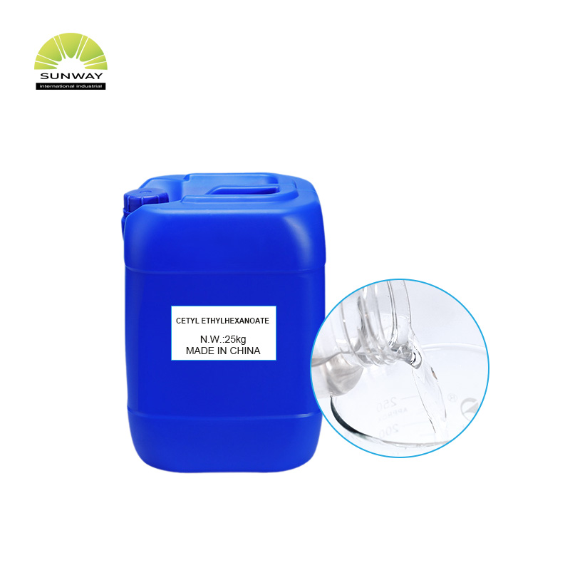 Óleo sintético de grau cosmético, cetil etilhexanoato, para detergente de roupa.